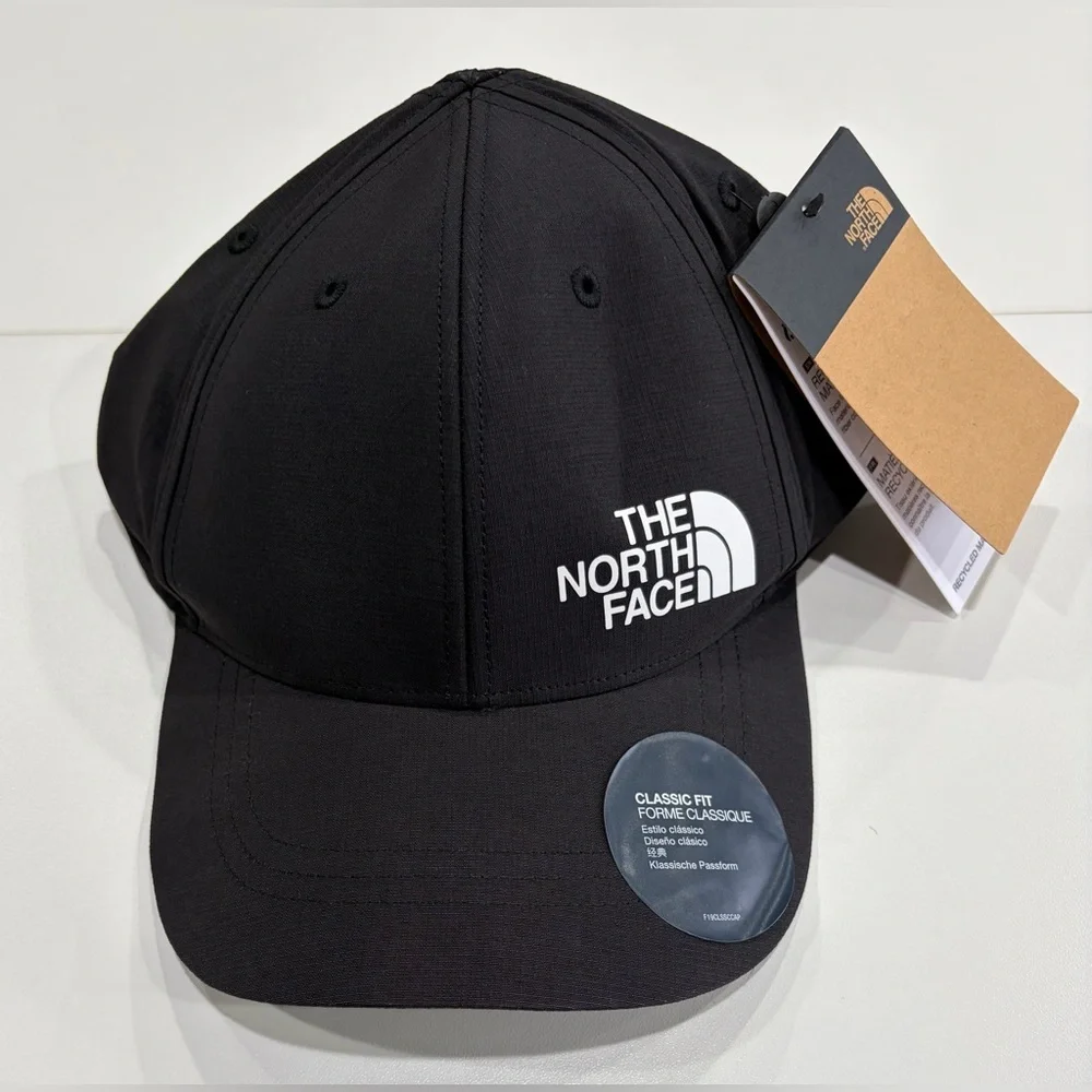 The North Face Women’s L/XL Horizon Hat Black NWT Ponytail Opening Fitted Cap